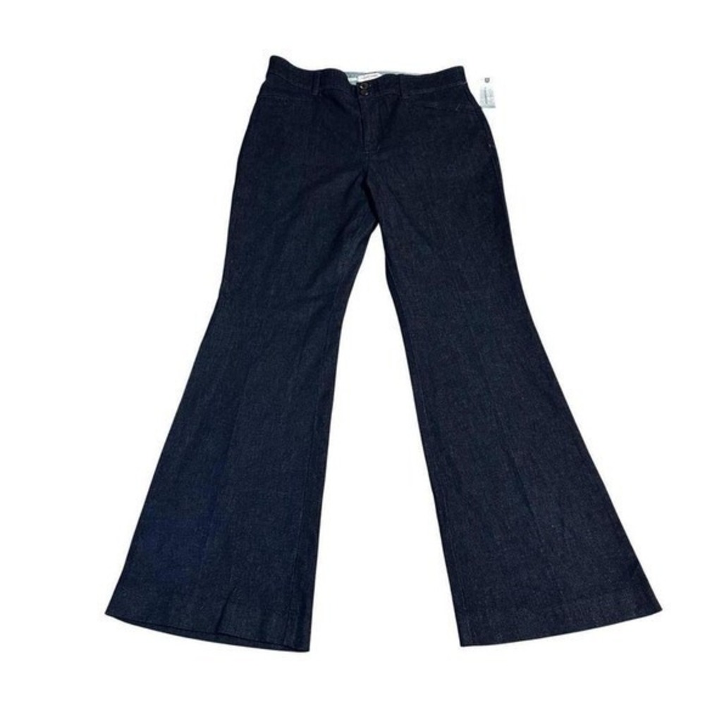 Anthropologie The Essential Trouser Denim Flare Jeans Womens 10P Petite